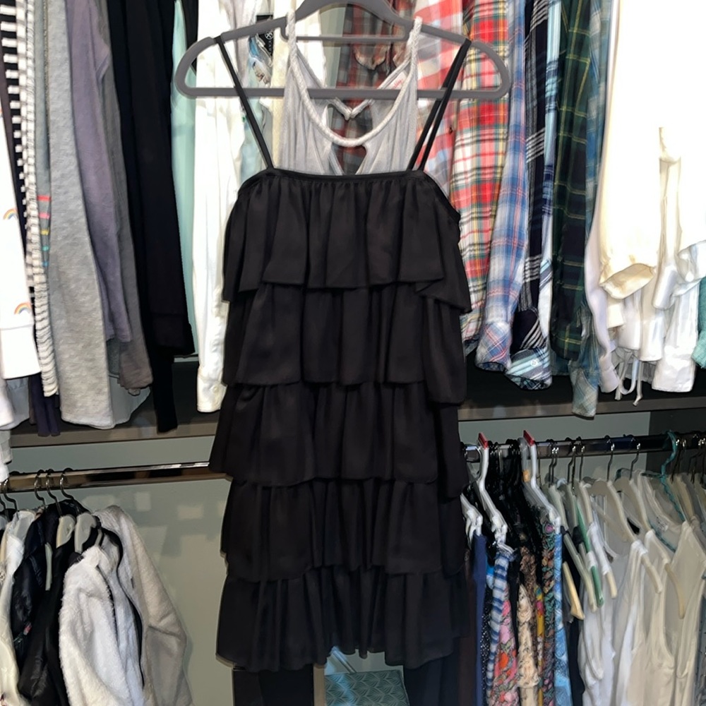 NWOT Black Layered Ruffle Dress from Erin Fetherston for Target, Size 1.